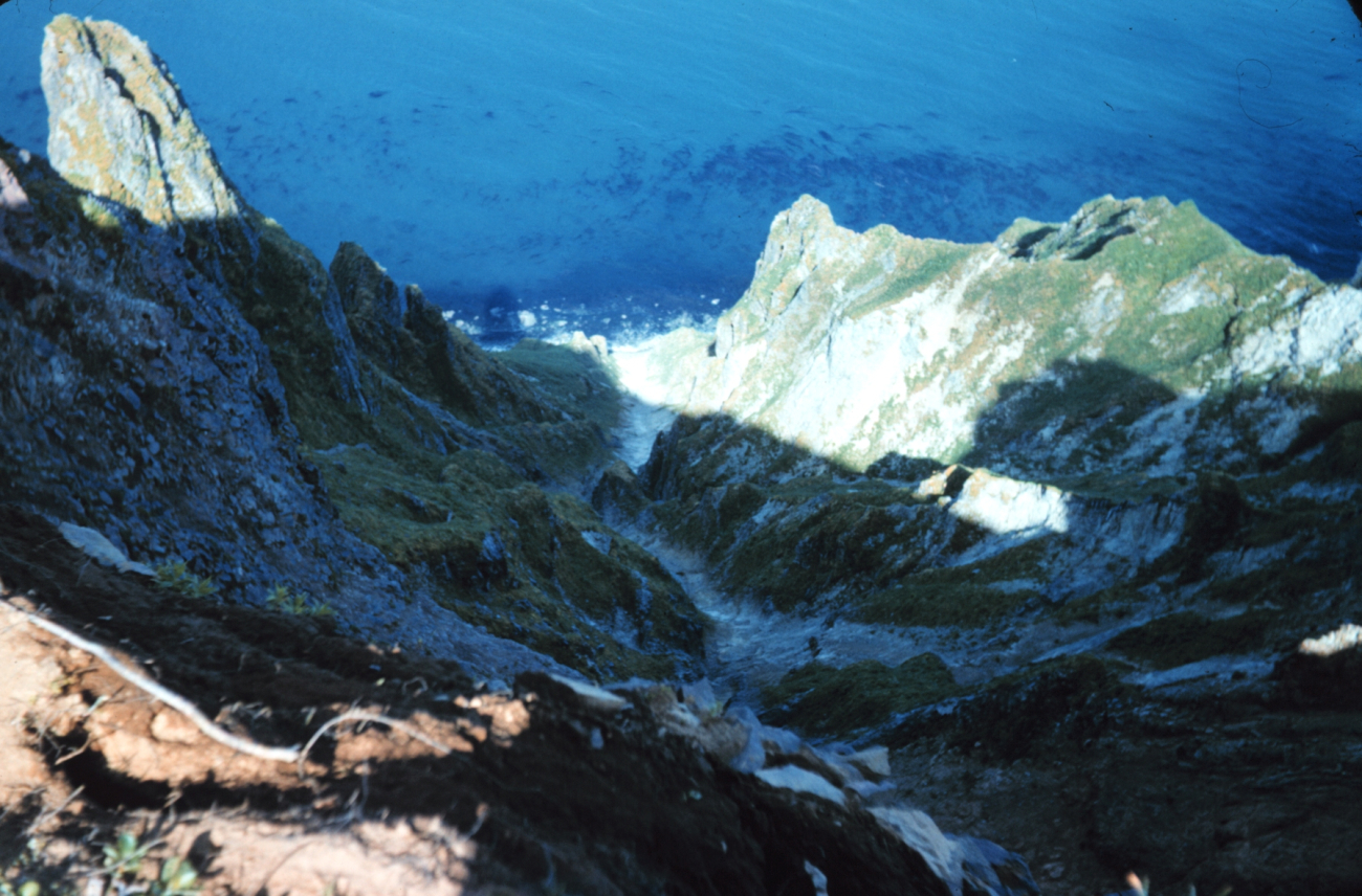 A view down the cliffs of Mount Ballyhoo (Image credit: Rear Admiral Harley D. Nygren) A view down the cliffs of Mount Ballyhoo