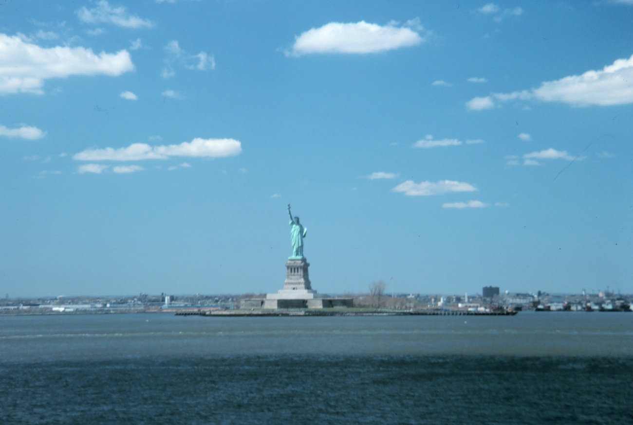 The Statue of Liberty, New York Harbor, with fair weather cumulus (Image credit: Ralph F. Kresge) The Statue of Liberty, New York Harbor, with fair weather cumulus