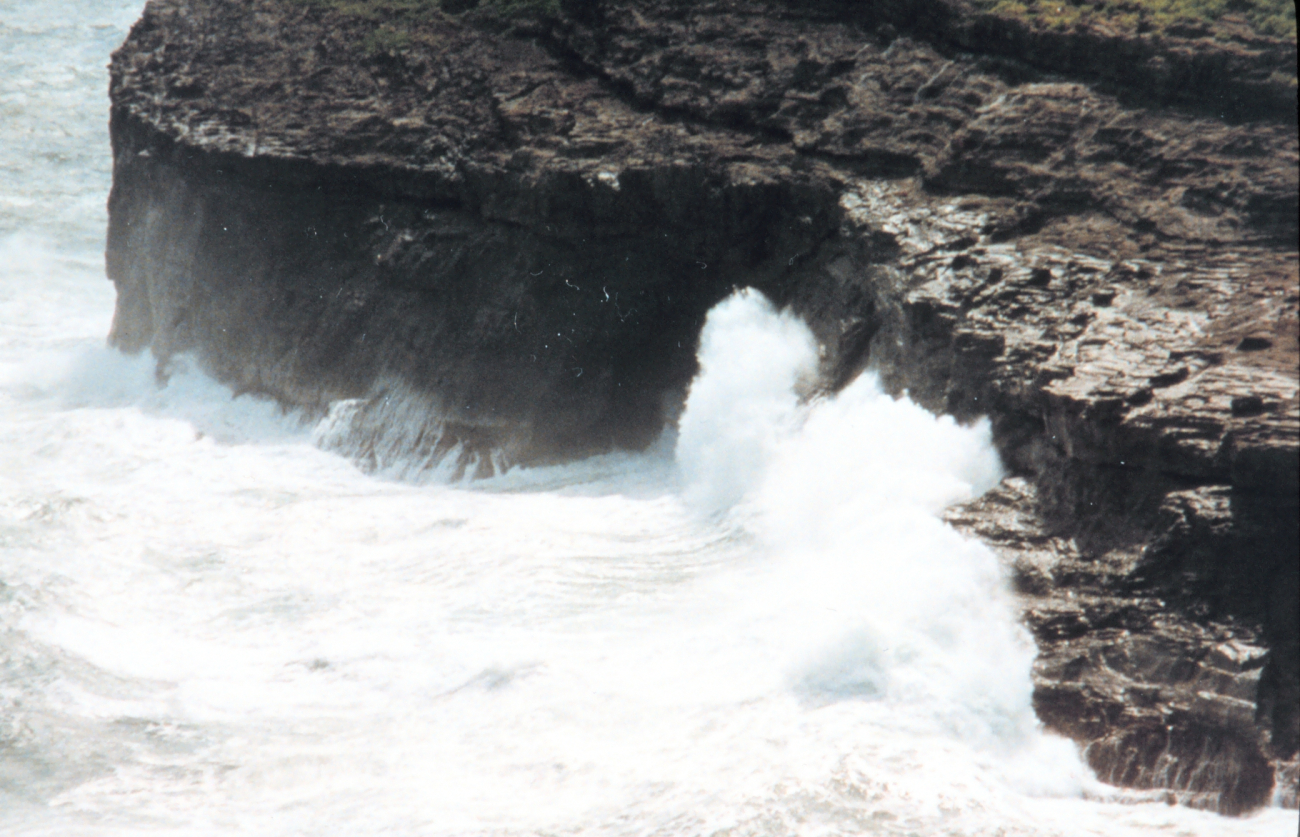 Breakers crashing into rugged cliffs on the north shore of Kauai (Image credit: Richard B. Mieremet) Breakers crashing into rugged cliffs on the north shore of Kauai