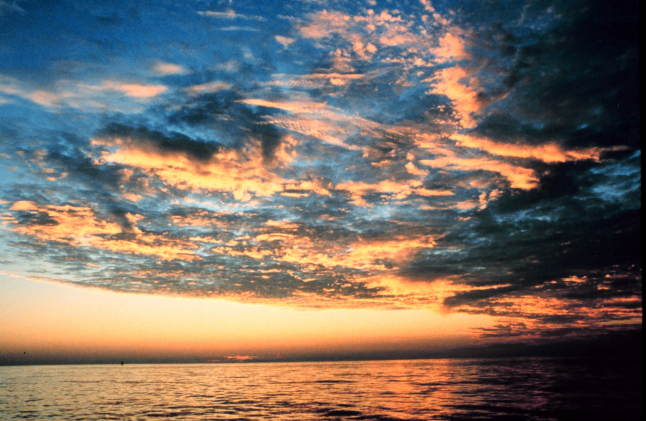 Sunset in Gulf of Mexico (Image credit: Commander Grady Tuell) Sunset in Gulf of Mexico