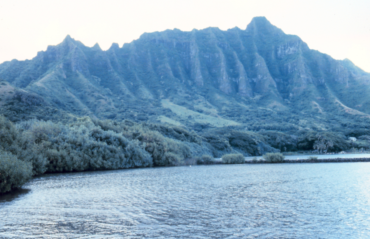 Kaneohe Bay looking to the north (Image credit: Commander Grady Tuell) Kaneohe Bay looking to the north