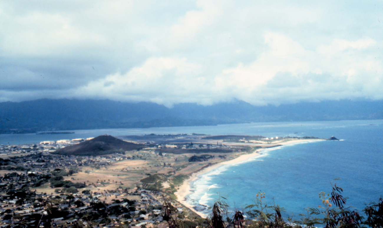 View of Pyramid Rock from Makapu Point looking north and west across Kaneohe Bay (Image credit: Commander Grady Tuell) View of Pyramid Rock from Makapu Point looking north and west across Kaneohe Bay