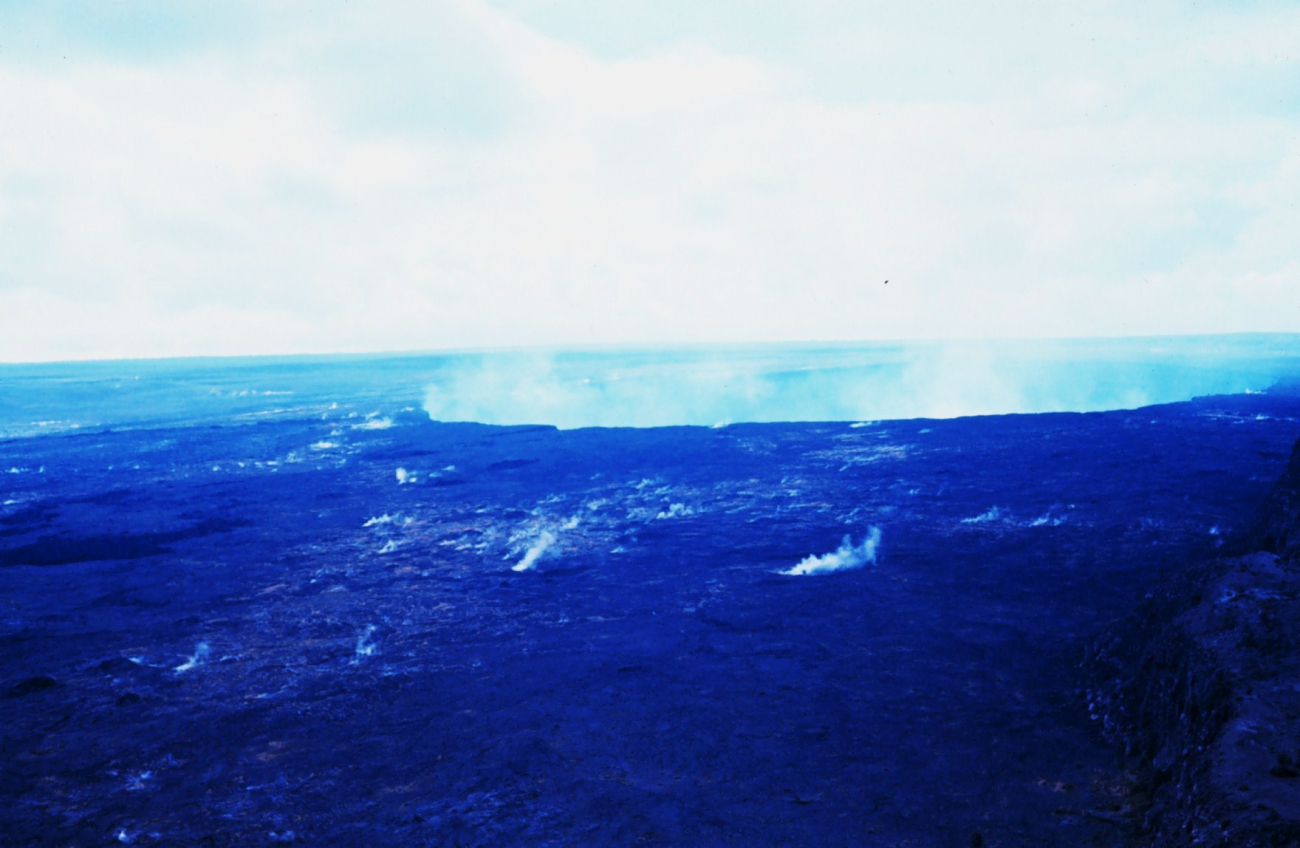 Kilauea Crater at Volcanoes National Park (Image credit: Dr. James P. McVey) Kilauea Crater at Volcanoes National Park