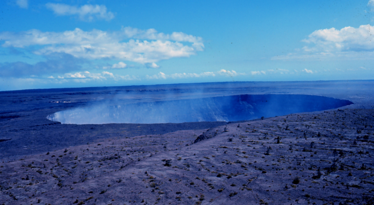 Kilauea Crater at Volcanoes National Park (Image credit: Dr. James P. McVey) Kilauea Crater at Volcanoes National Park