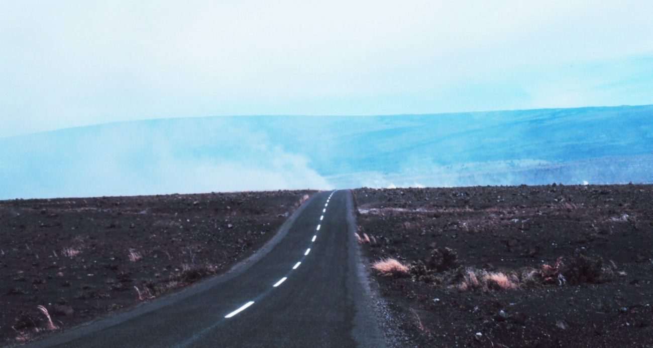 Volcanoes National Park approaching Kilauea Crater (Image credit: Dr. James P. McVey) Volcanoes National Park approaching Kilauea Crater
