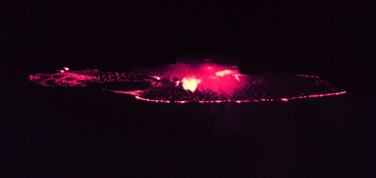 Halemaumau Fire Pit at night within Kilauea Crater at Volcanoes National Park (Image credit: Dr. James P. McVey) Halemaumau Fire Pit at night within Kilauea Crater at Volcanoes National Park