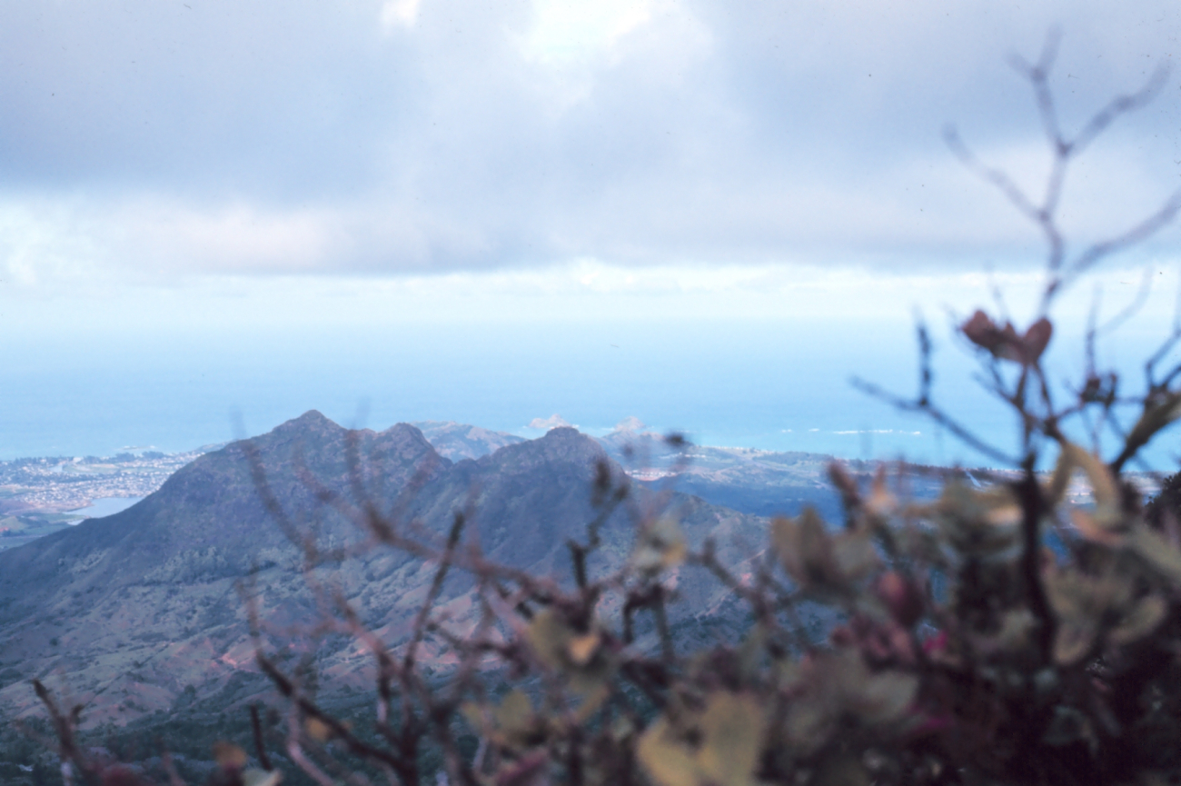 Looking down to east coast of Oahu (Image credit: Dr. James P. McVey) Looking down to east coast of Oahu