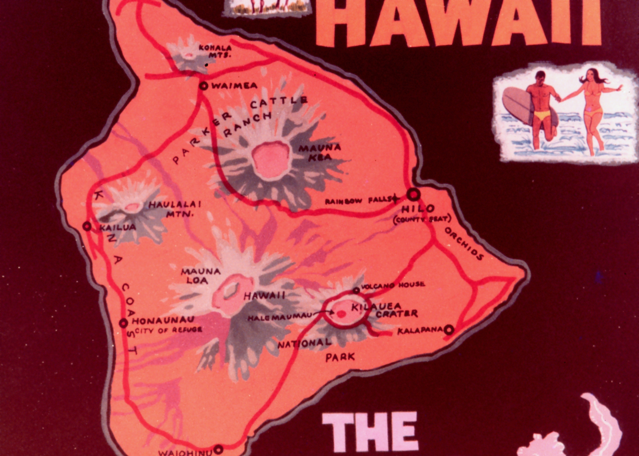 Map of the Big Island of Hawaii (Image credit: Commander John Bortniak) Map of the Big Island of Hawaii