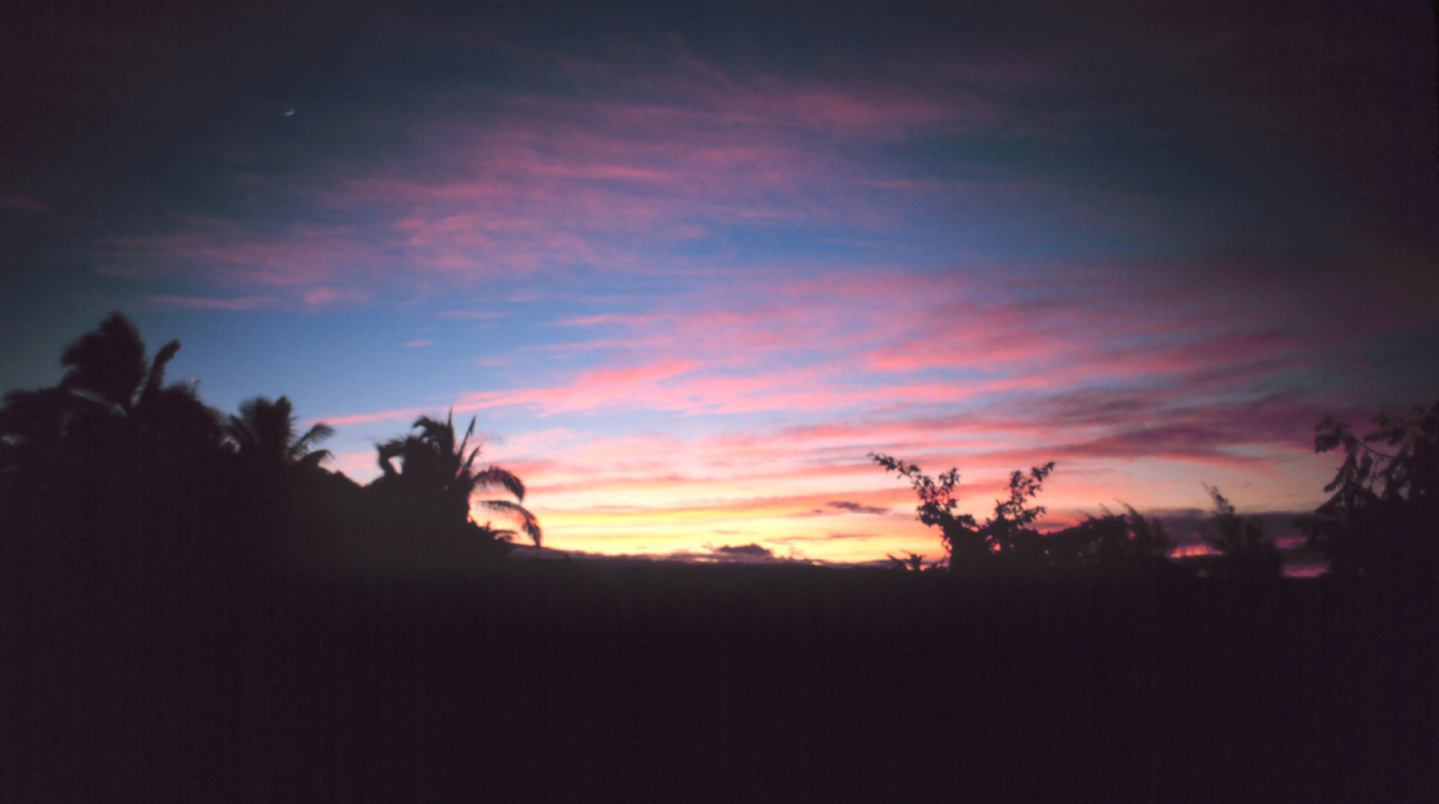 A Hawaiian sunset (Image credit: Commander John Bortniak) A Hawaiian sunset
