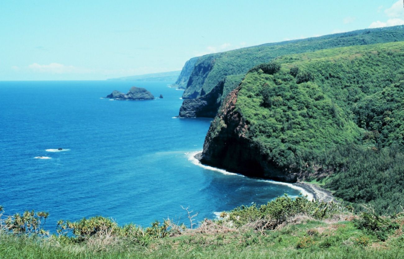 Looking southeast along the Kohala Mountains from the northwest tip of Hawaii (Image credit: Commander John Bortniak) Looking southeast along the Kohala Mountains from the northwest tip of Hawaii