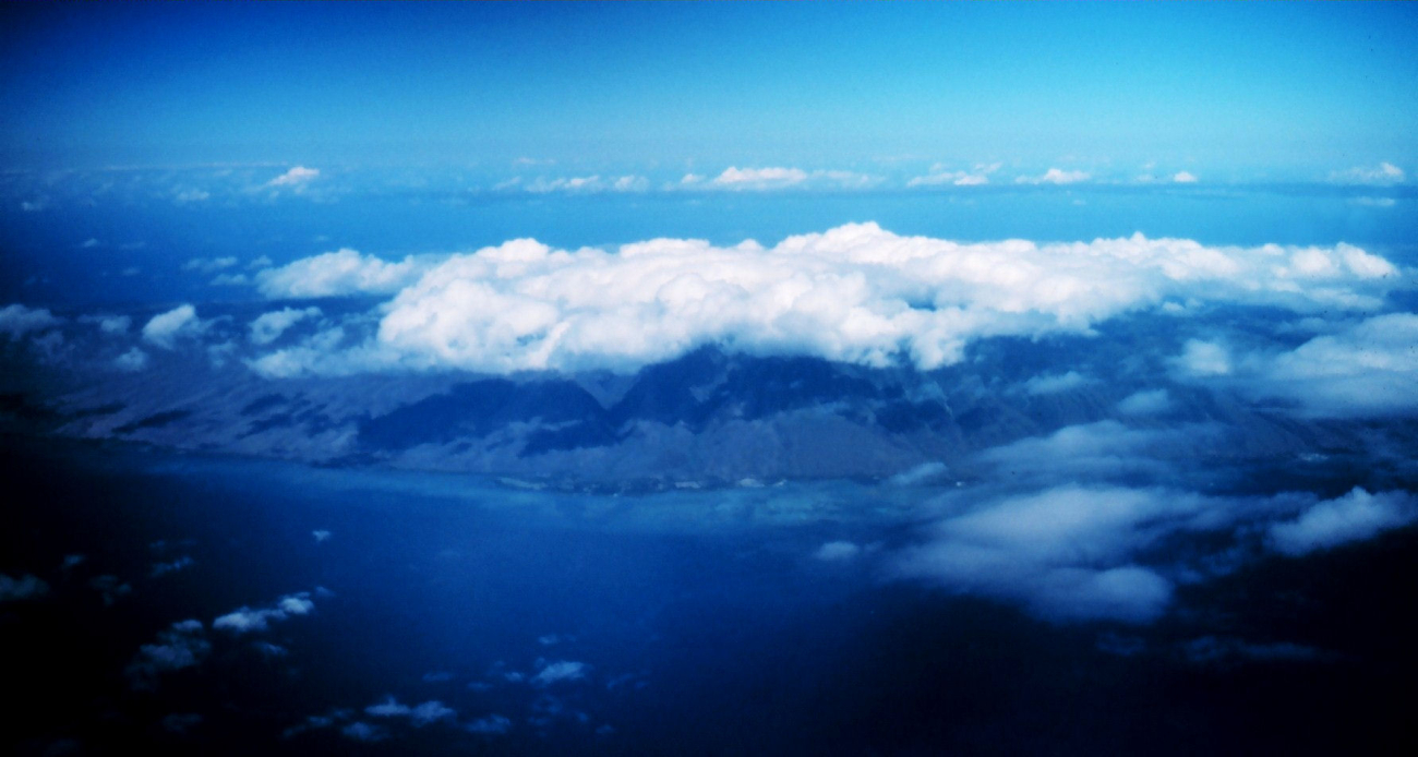 Oahu from the air (Image credit: Commander John Bortniak) Oahu from the air