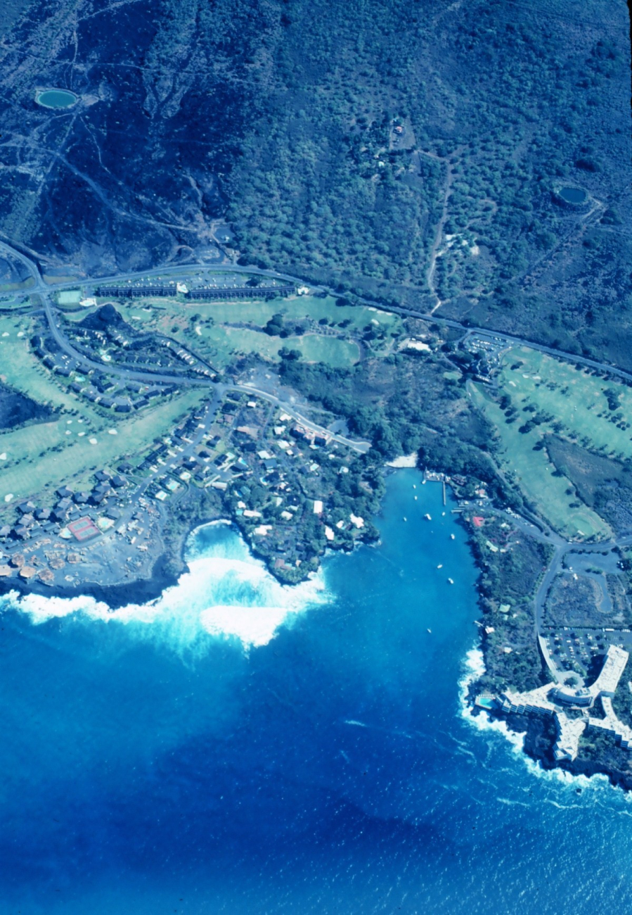 Flying over the Kona Coast (Image credit: Commander John Bortniak) Flying over the Kona Coast