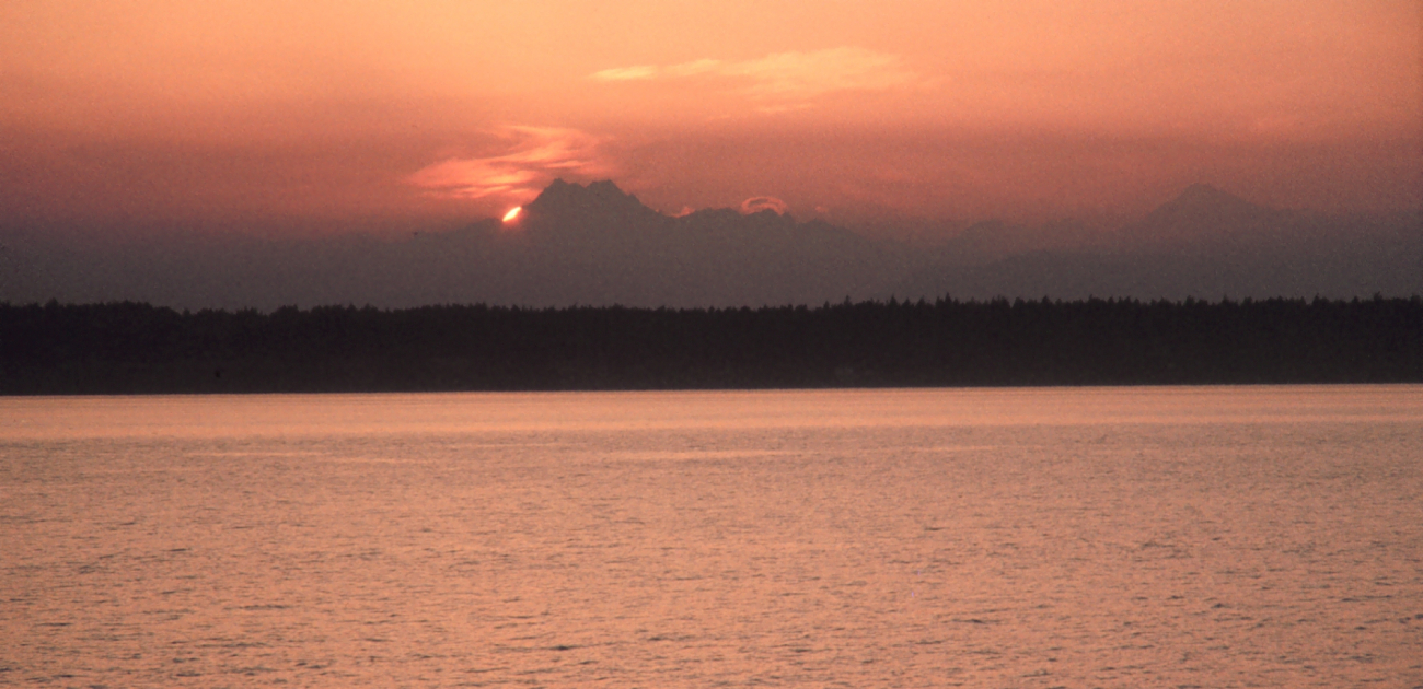 British Columbia sunset (Image credit: Commander John Bortniak) British Columbia sunset