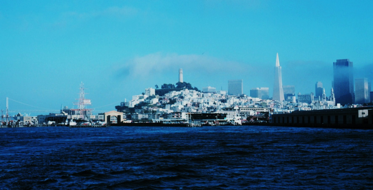 A view of the San Francisco waterfront with Transamerica Pyramid andCoit Tower line0537.jpg A view of the San Francisco waterfront with Transamerica Pyramid andCoit Tower