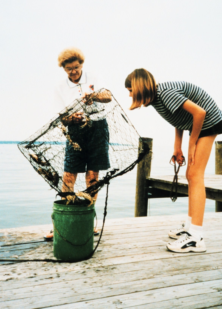 Emptying a crab pot (Image credit: Mary Hollinger) Emptying a crab pot
