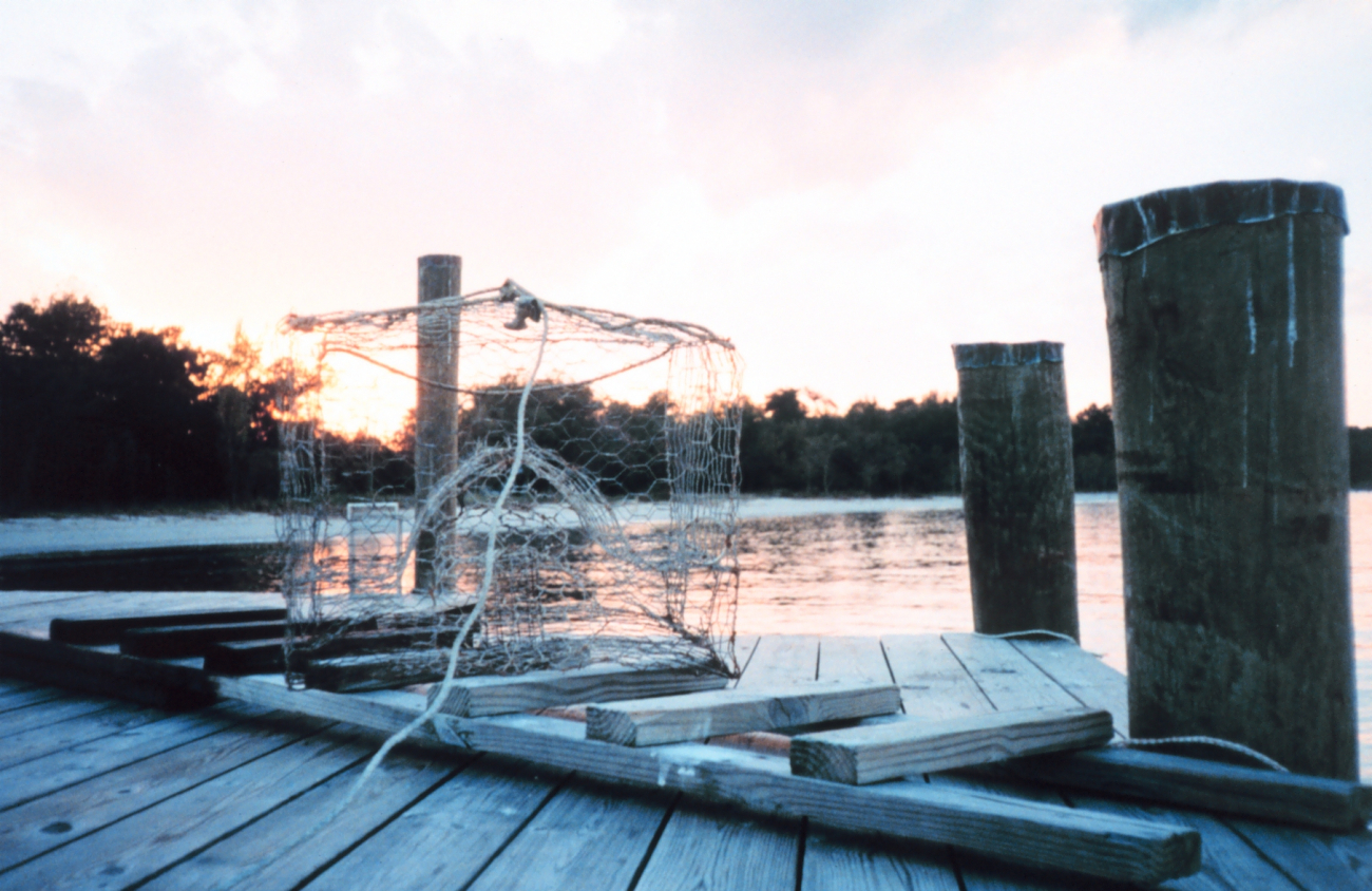 Crab pot on the dock at the end of the day (Image credit: Mary Hollinger) Crab pot on the dock at the end of the day