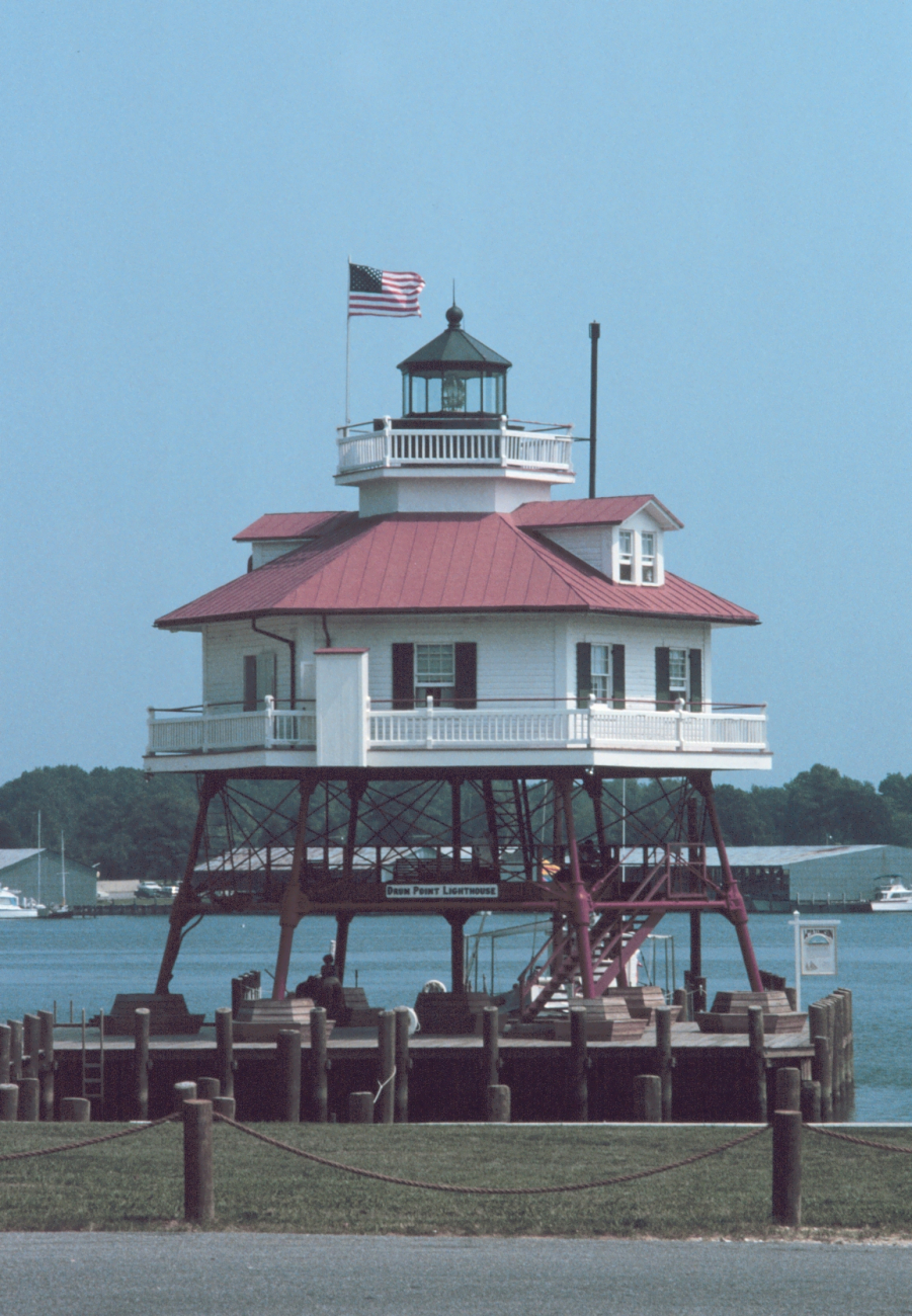 Drum Point Lighthouse, now a museum, stood watch at the mouth of the PatuxentRiver (Image credit: Mary Hollinger) Drum Point Lighthouse, now a museum, stood watch at the mouth of the PatuxentRiver