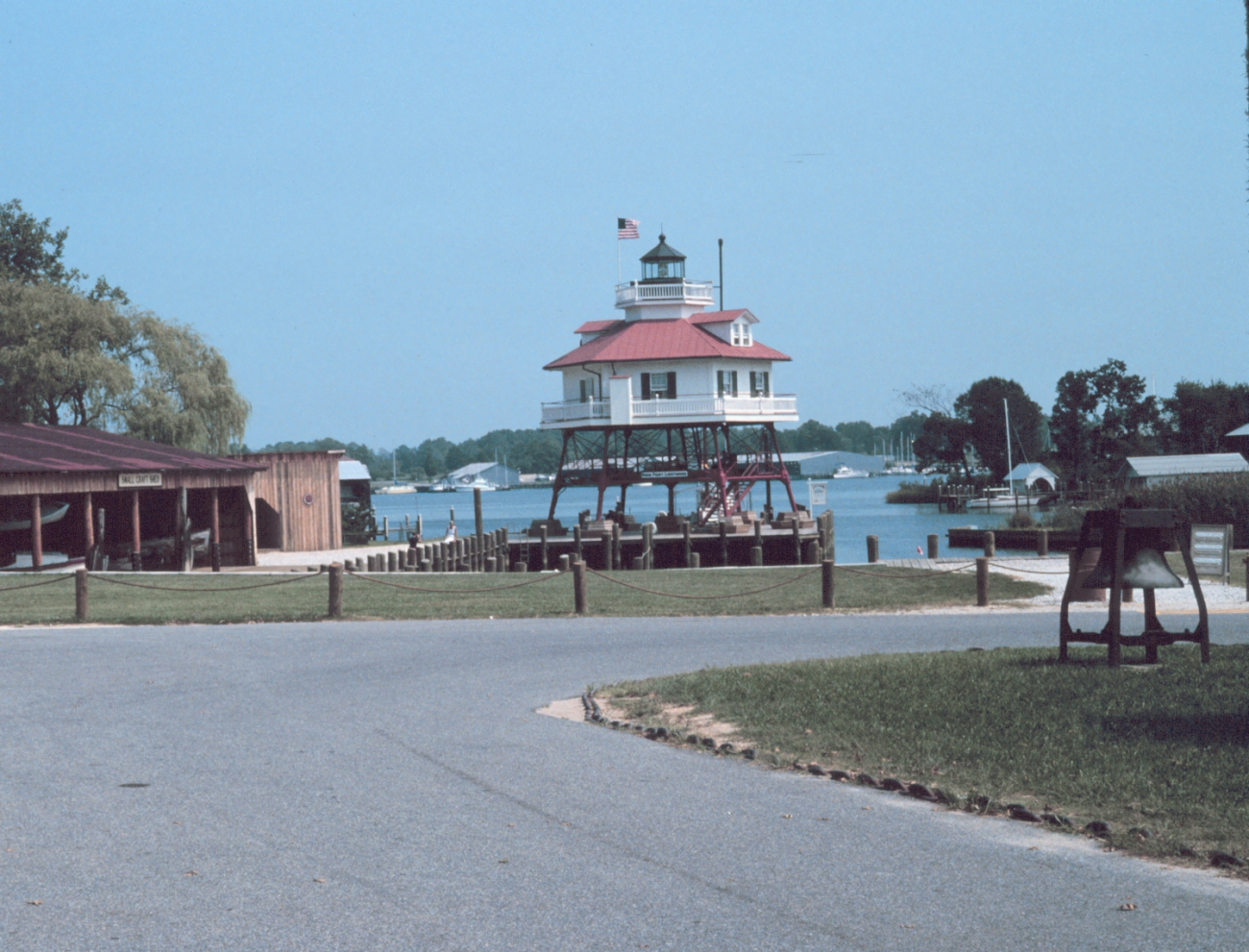 The Drum Point Lighthouse after being moved to Solomon's Island (Image credit: Mary Hollinger) The Drum Point Lighthouse after being moved to Solomon's Island