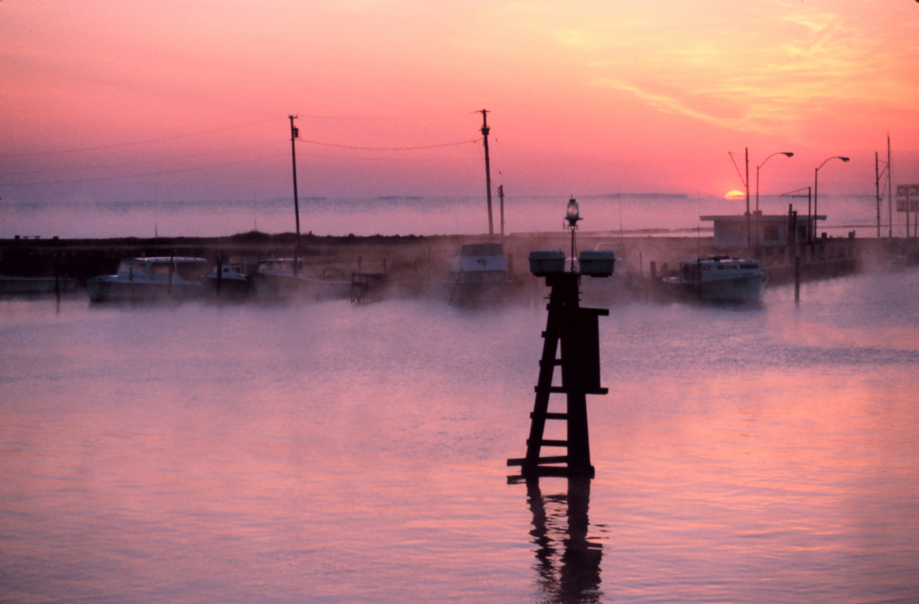 Advection fog and the morning sun coming up over the Chesapeake Bay and FishingCreek (Image credit: Mary Hollinger) Advection fog and the morning sun coming up over the Chesapeake Bay and FishingCreek