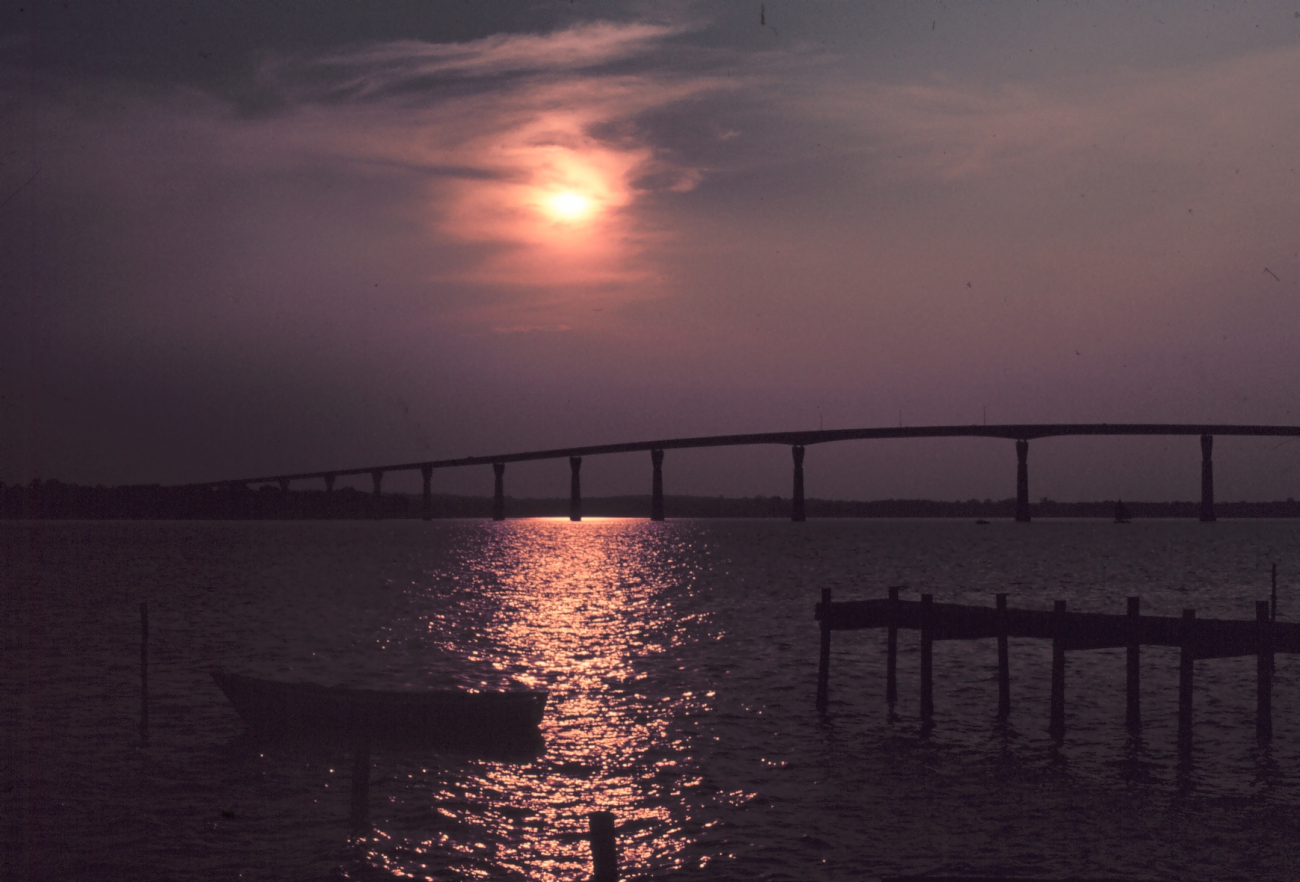 Sunset over the Thomas Johnson Bridge joining Calvert and St (Image credit: Mary Hollinger) Sunset over the Thomas Johnson Bridge joining Calvert and St