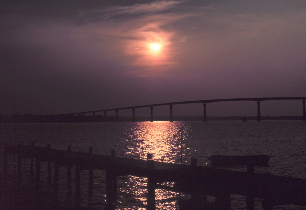 Sunset over the Thomas Johnson Bridge joining Calvert and St (Image credit: Mary Hollinger) Sunset over the Thomas Johnson Bridge joining Calvert and St