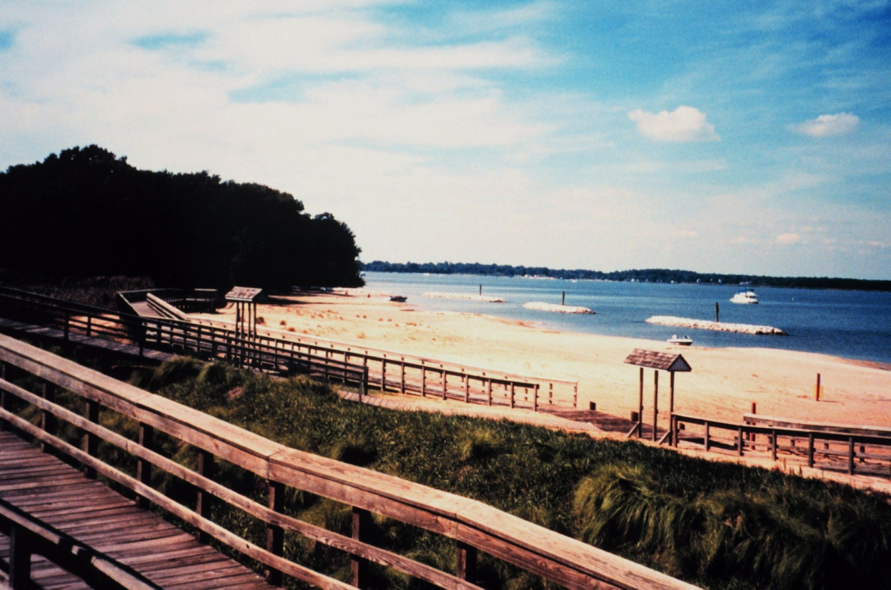 Hart-Miller Island, once two islands that nearly eroded into extinction, are now one (Image credit: Mary Hollinger) Hart-Miller Island, once two islands that nearly eroded into extinction, are now one