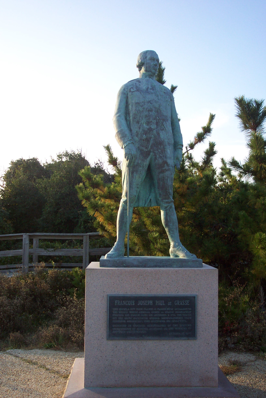 Statue of Admiral Francois Joseph Paul de Grasse, admiral of the French fleetthat trapped the British Army at Yorktown in 1781, effectively ending the American Revolution with the defeat of Cornwallis (Image credit: Captain Albert E. Theberge) Statue of Admiral Francois Joseph Paul de Grasse, admiral of the French fleetthat trapped the British Army at Yorktown in 1781, effectively ending the American Revolution with the defeat of Cornwallis