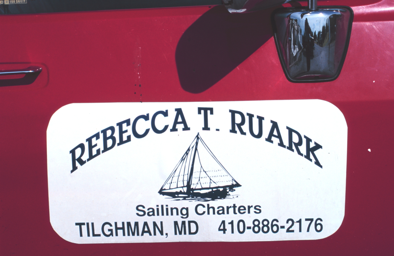 Advertising tourist trips on a sailing oyster dredger (Image credit: Mr. William Folsom) Advertising tourist trips on a sailing oyster dredger