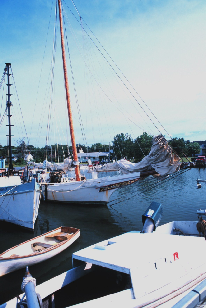 A Chesapeake Bay sailing oyster dredger at the dock (Image credit: Mr. William Folsom) A Chesapeake Bay sailing oyster dredger at the dock