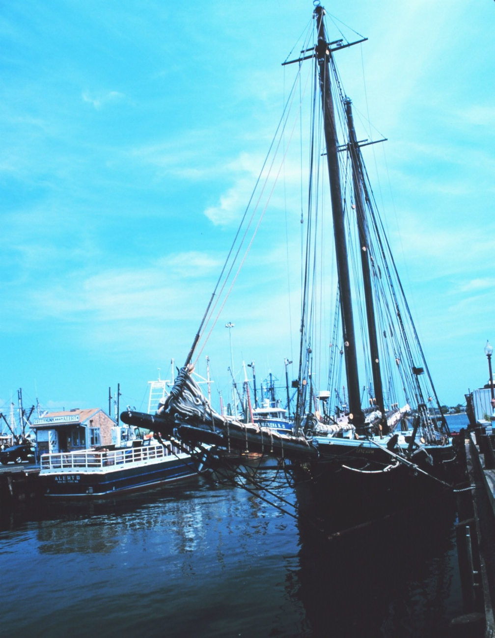 The old fishing schooner ERNESTINA at New Bedford Harbor (Image credit: Mr. William Folsom) The old fishing schooner ERNESTINA at New Bedford Harbor