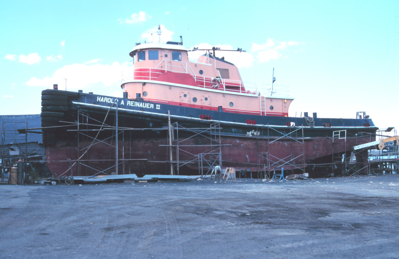 Tugboat on the ways at Gloucester (Image credit: Nance S. Trueworthy) Tugboat on the ways at Gloucester