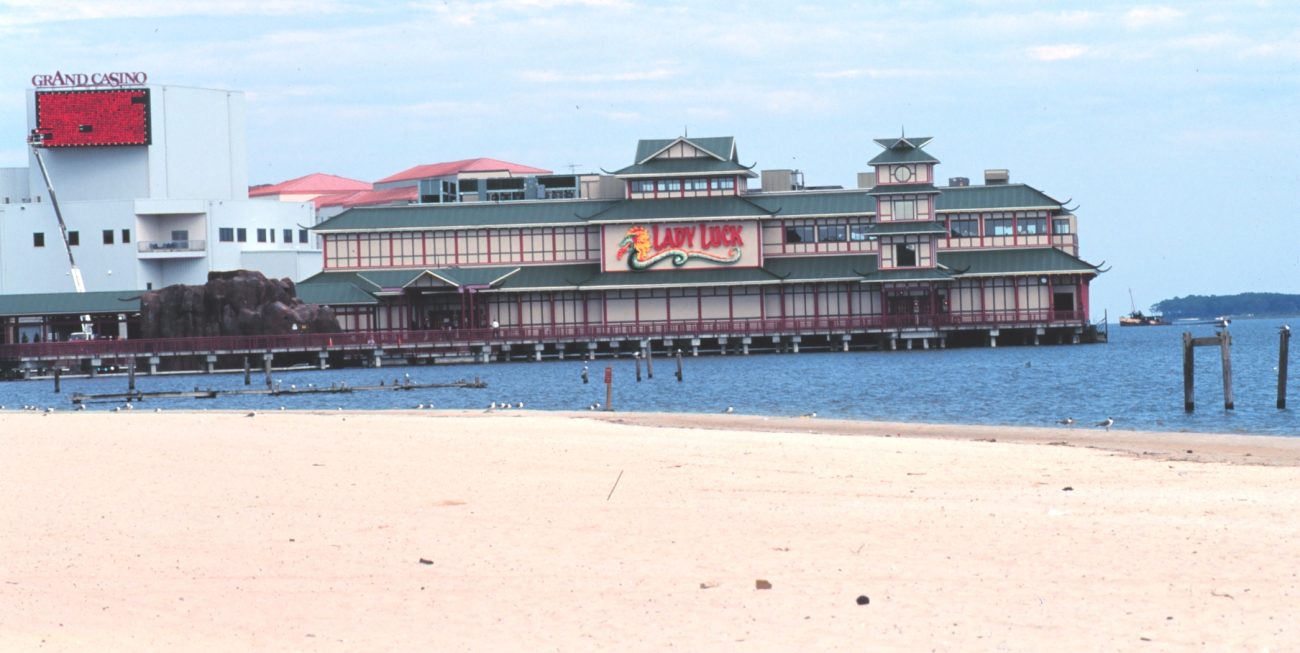 Gambling casinos have been built along the beach at Biloxi (Image credit: Lauri Lawson) Gambling casinos have been built along the beach at Biloxi