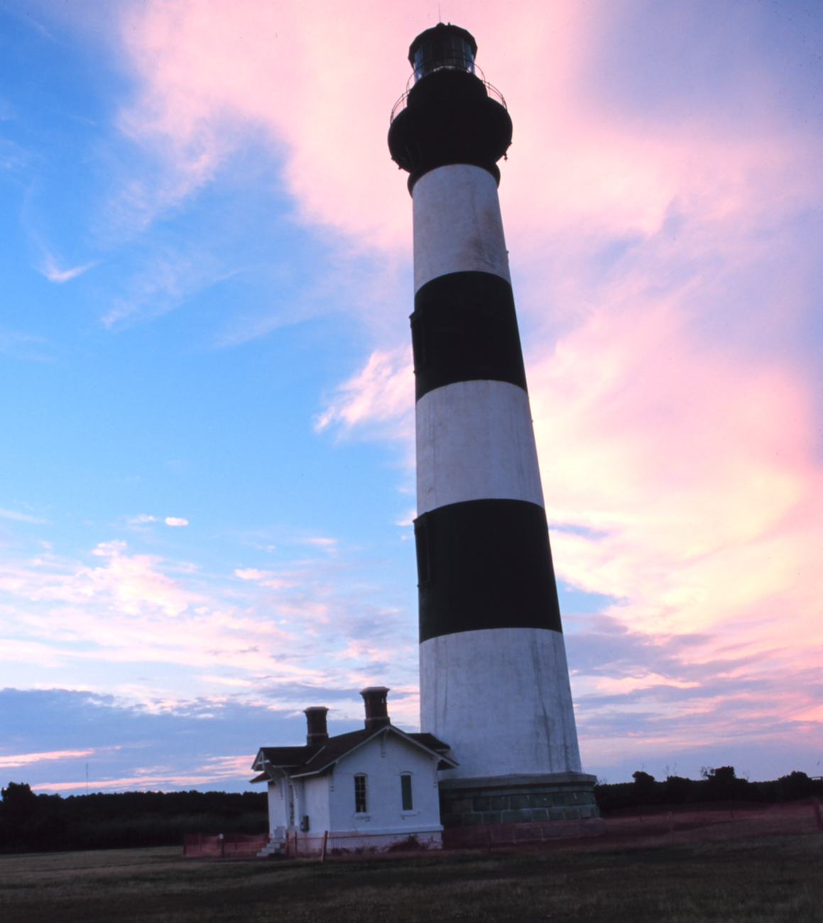 A view of the Bodie Island Lighthouse at sunset (Image credit: Mr. William Folsom) A view of the Bodie Island Lighthouse at sunset