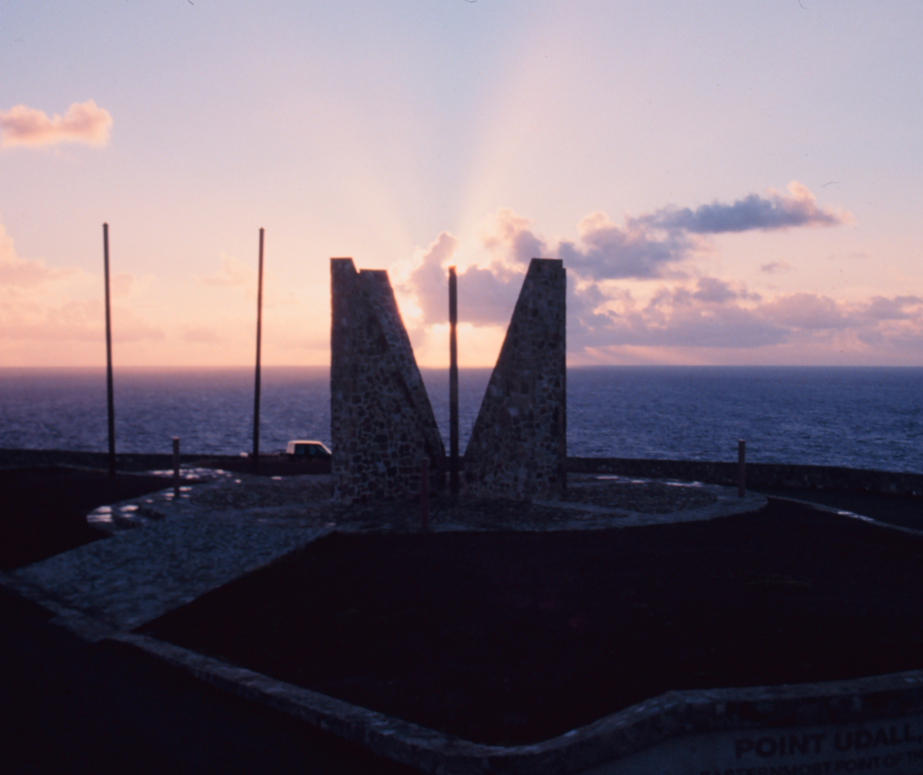 Sunrise at the Point Udall Millennium Monument (Image credit: Mr. Sean Linehan) Sunrise at the Point Udall Millennium Monument