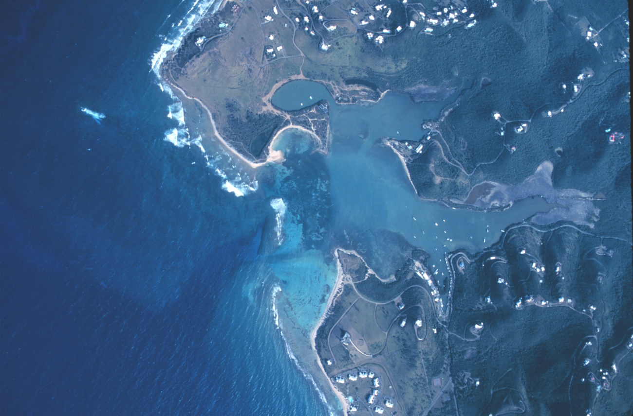 Aerial view of Salt River Bay (Image credit: Mr. Sean Linehan) Aerial view of Salt River Bay