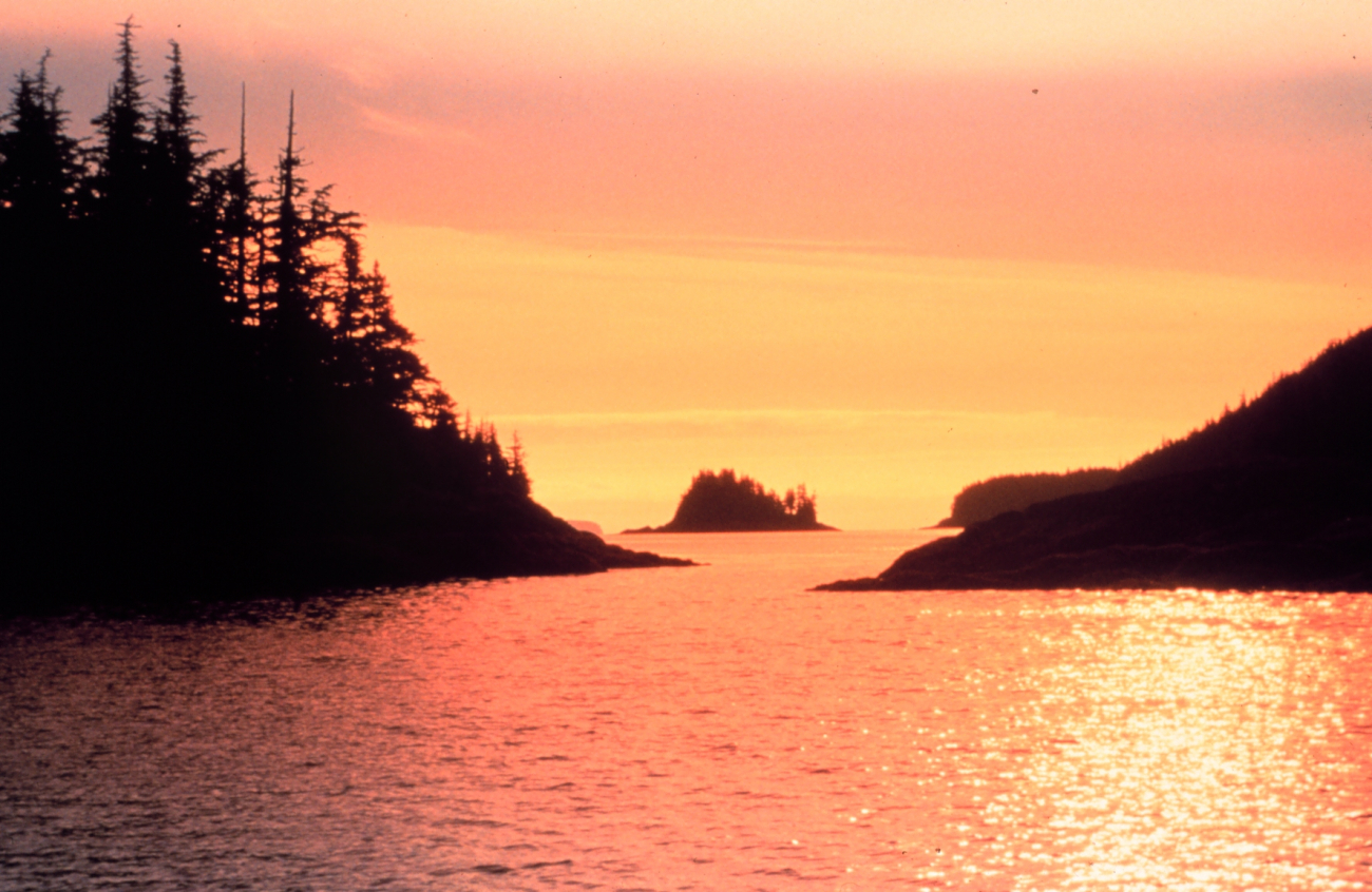 A golden glow suffuses the atmosphere while reflecting off the waters ofPrince William Sound at sunset (Image credit: EXXON VALDEZ Oil Spill Trustee Council) A golden glow suffuses the atmosphere while reflecting off the waters ofPrince William Sound at sunset