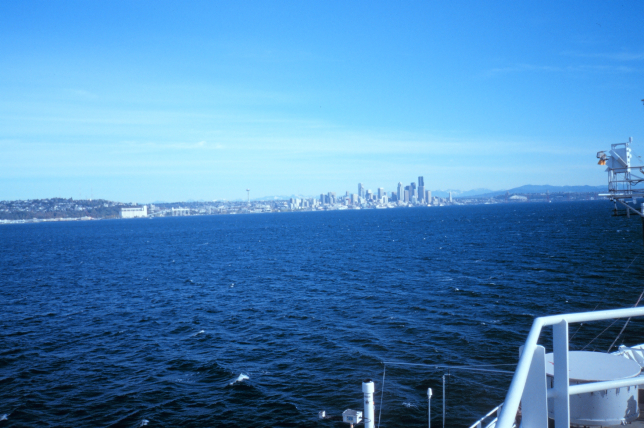 The Seattle skyline as seen from the NOAA Ship RONALD H (Image credit: Doctor Dan Aronson) The Seattle skyline as seen from the NOAA Ship RONALD H