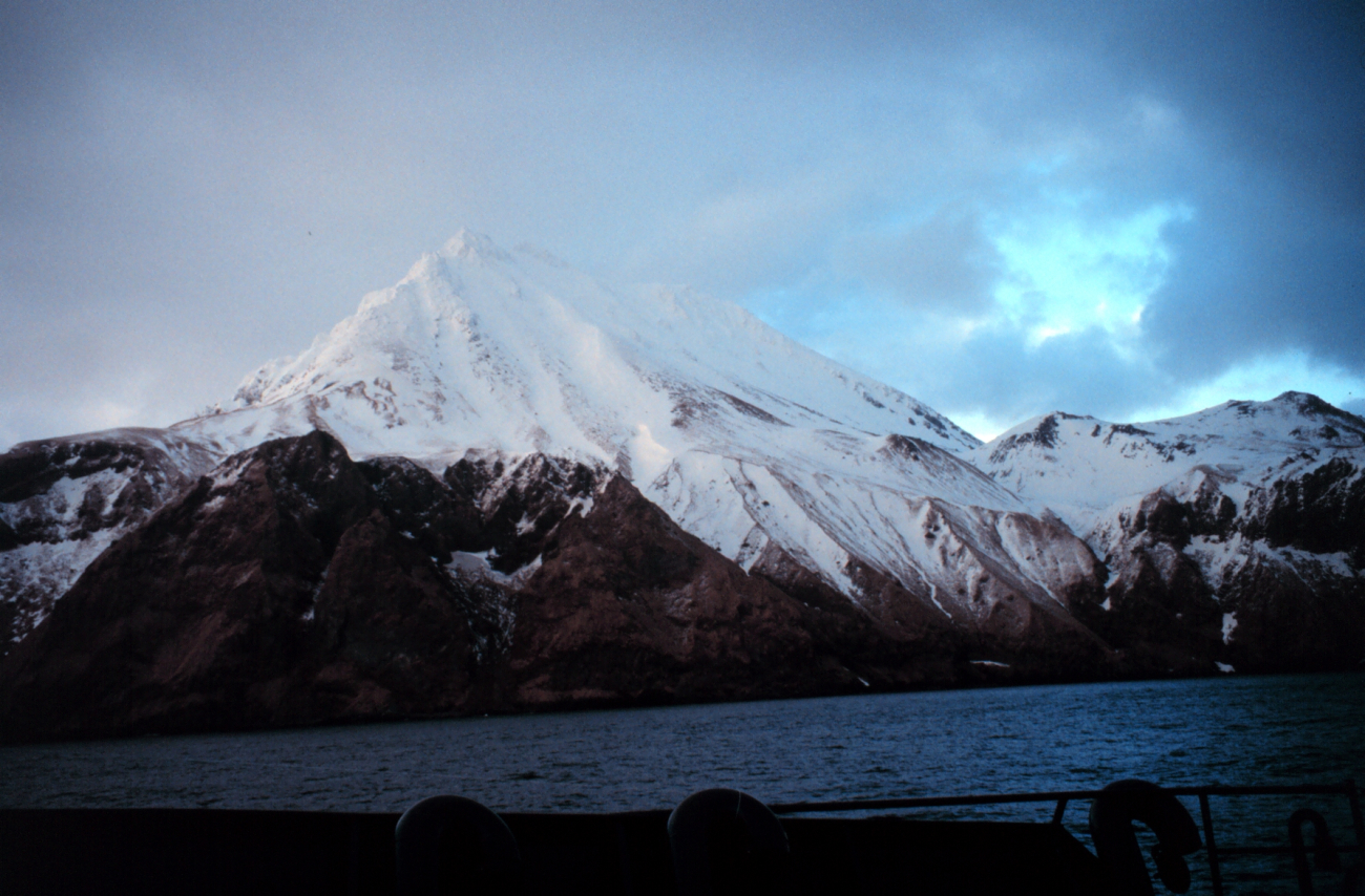 An Aleutian peak and coastline (Image credit: Personnel of NOAA Ship MILLER FREEMAN) An Aleutian peak and coastline