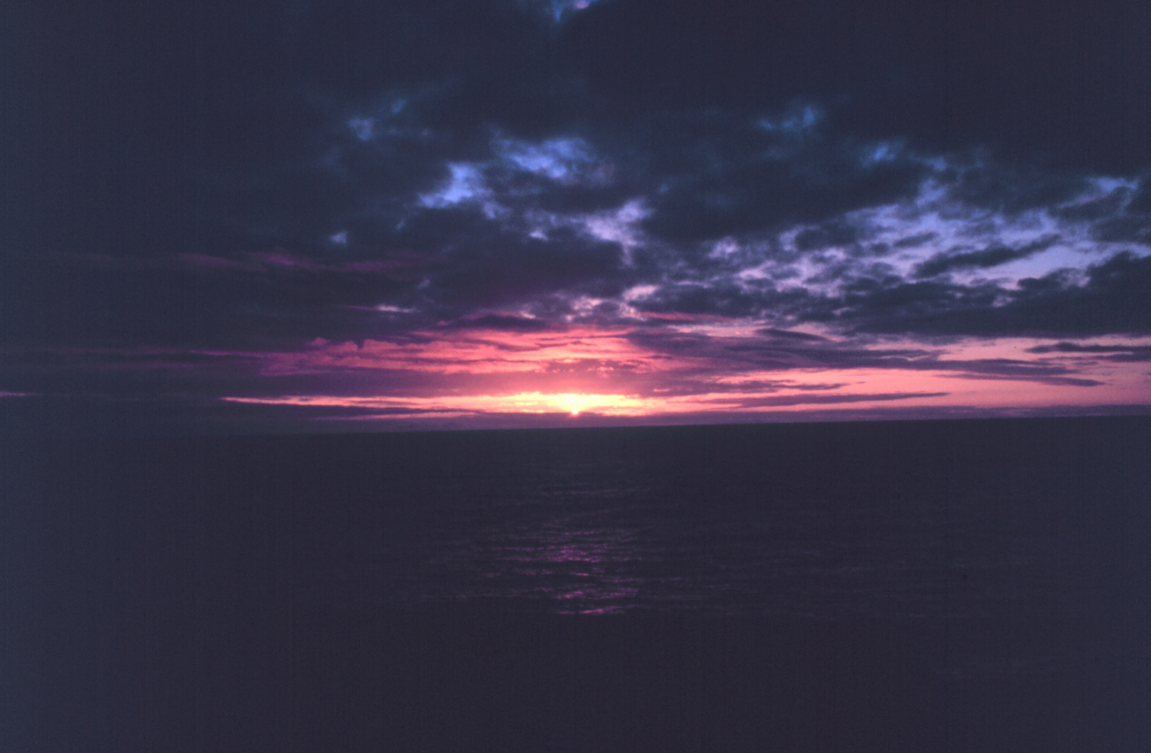 Sunset at sea (Image credit: Personnel of NOAA Ship MILLER FREEMAN) Sunset at sea