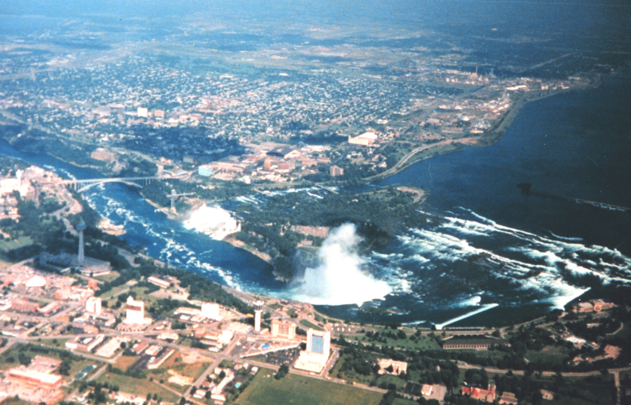 Niagara Falls as seen during Shoals Lidar survey of Niagara River (Image credit: Lieutenant Debora Barr) Niagara Falls as seen during Shoals Lidar survey of Niagara River