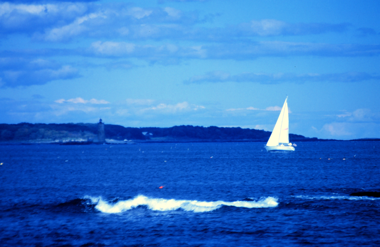 Newcastle light with sailboat on the port tack (Image credit: Mr. Sean Linehan) Newcastle light with sailboat on the port tack