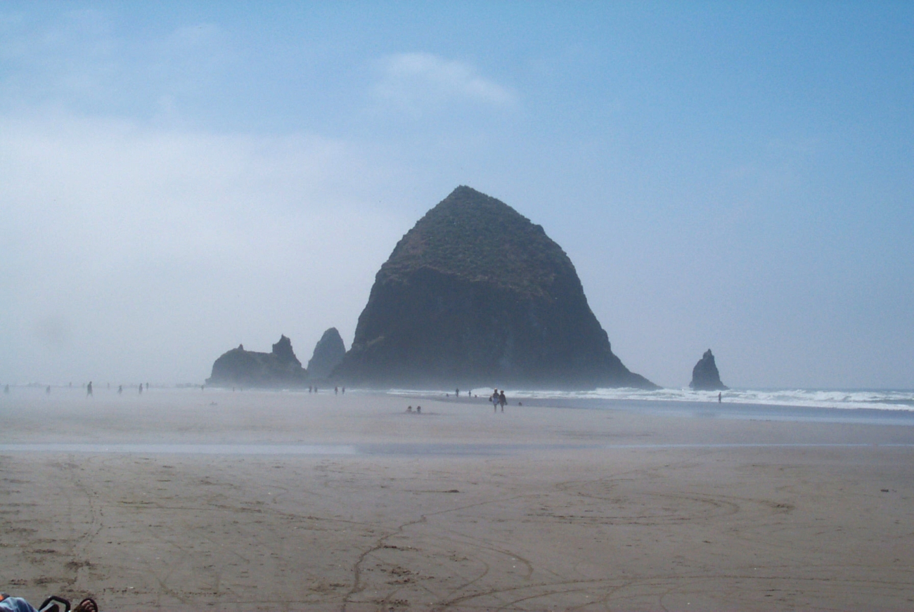 Looking south towards Haystack Rock at Cannon Beach (Image credit: Carol Baldwin) Looking south towards Haystack Rock at Cannon Beach