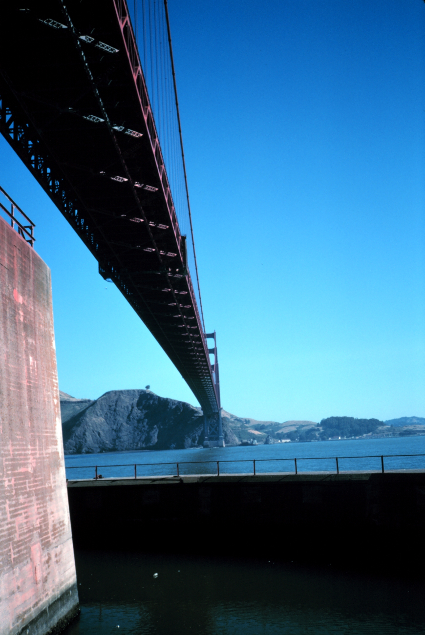 The Golden Gate Bridge as seen from the bridge's south pier looking north (Image credit: Rich Bourgerie) The Golden Gate Bridge as seen from the bridge's south pier looking north