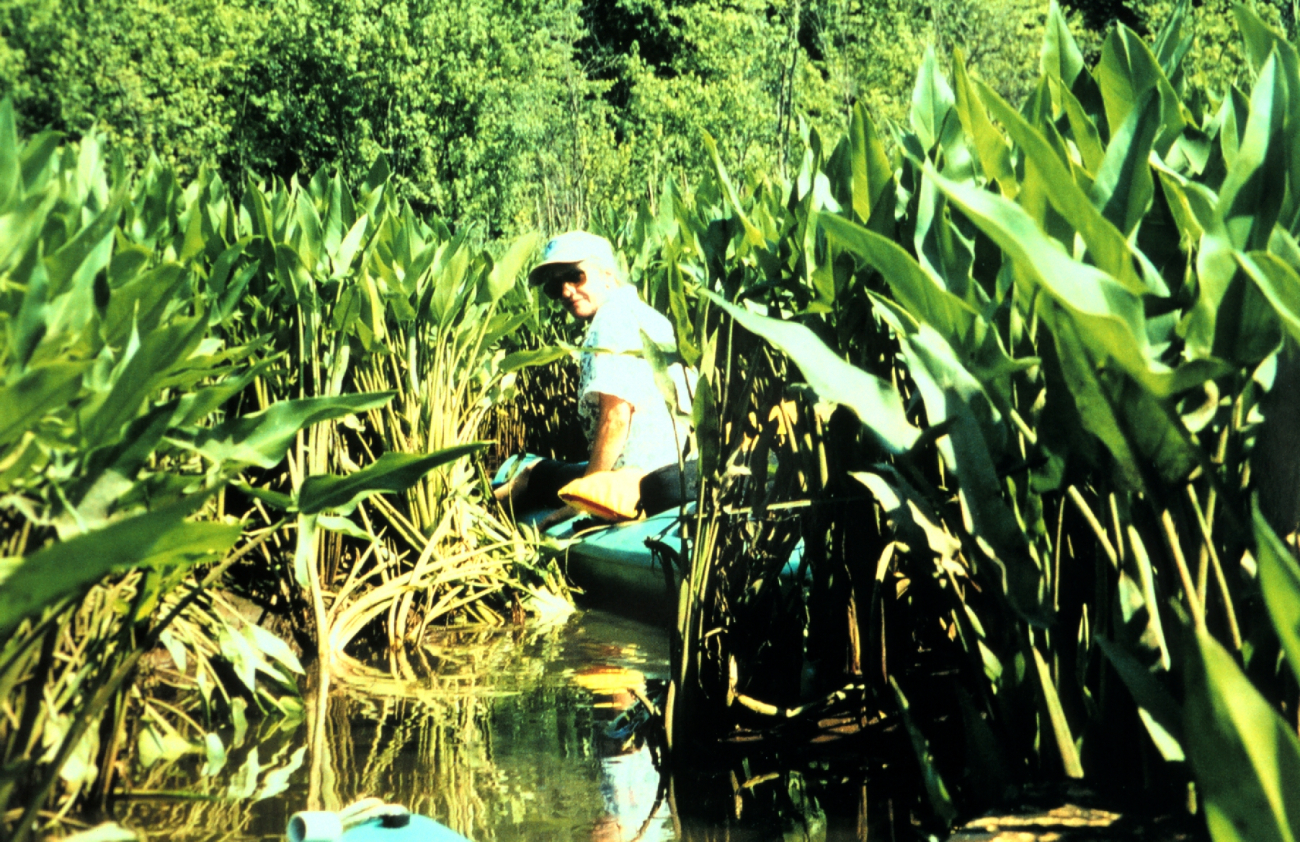 National Weather Service employee Sarah Roy up a creek, but with a paddle (Image credit: Mary Hollinger) National Weather Service employee Sarah Roy up a creek, but with a paddle