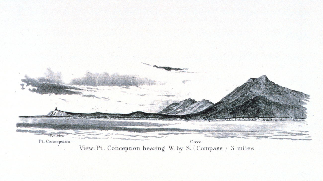 A view of Point Conception and the Point Conception Lighthouse from the SantaBarbara Channel (Image credit: Archival photograph by Mr. Steve Nicklas) A view of Point Conception and the Point Conception Lighthouse from the SantaBarbara Channel