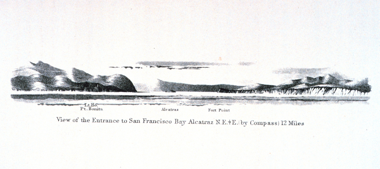 The entrance to San Francisco Bay with Alcatraz Island seen in the center of the image (Image credit: Archival photograph by Mr. Steve Nicklas) The entrance to San Francisco Bay with Alcatraz Island seen in the center of the image
