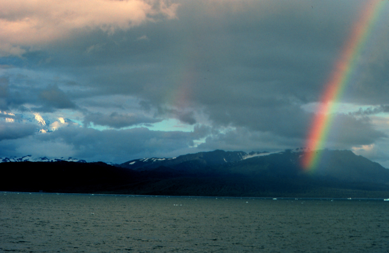 A rainbow somewhere along the Alaska Peninsula (Image credit: Mr. David Sinson) A rainbow somewhere along the Alaska Peninsula