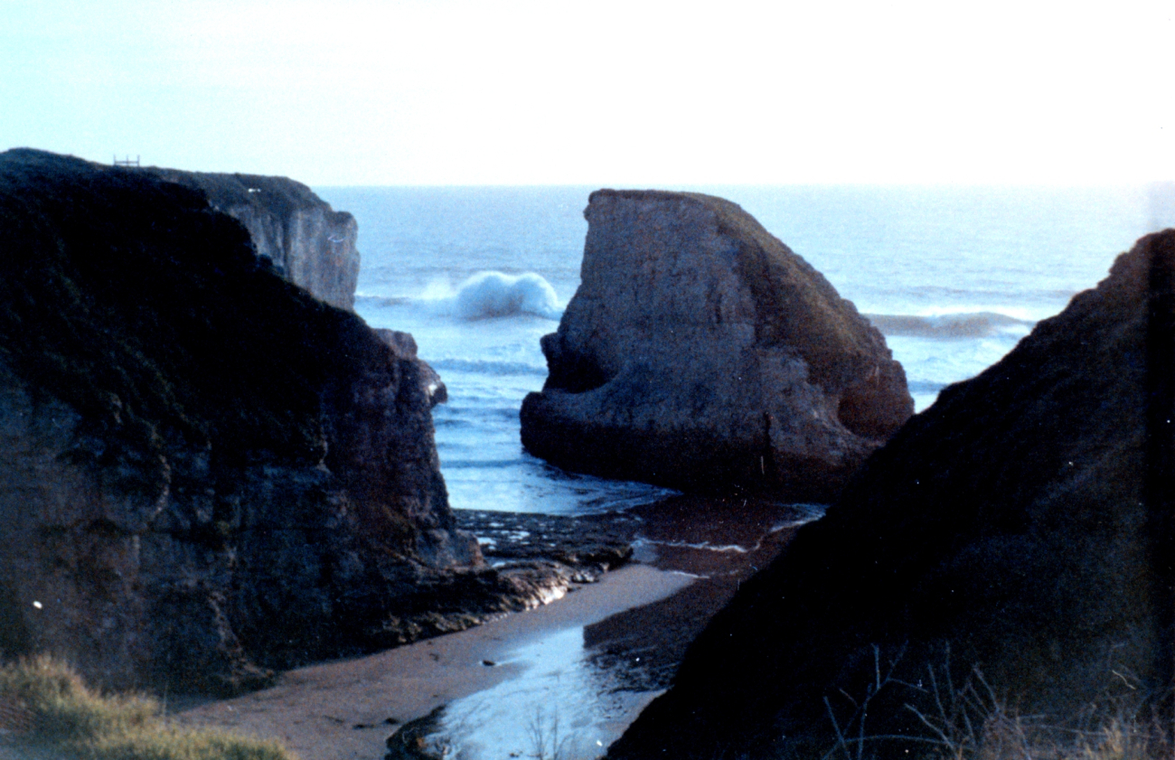 Looking through a slot in the cliffs south of Davenport (Image credit: Captain Albert E. Theberge) Looking through a slot in the cliffs south of Davenport