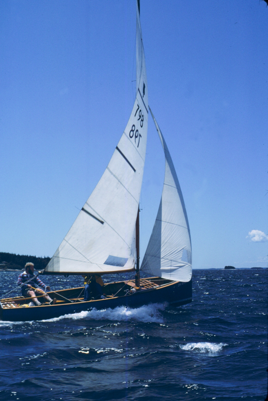 Sailing in Penobscot Bay in Thistle class sailboat (Image credit: Commander George Leigh) Sailing in Penobscot Bay in Thistle class sailboat