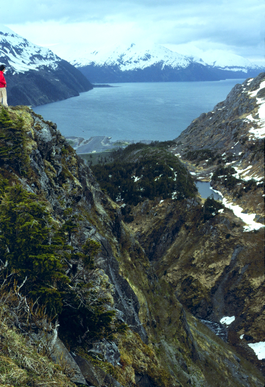 Above Whittier looking down to Prince William Sound (Image credit: Commander George Leigh) Above Whittier looking down to Prince William Sound